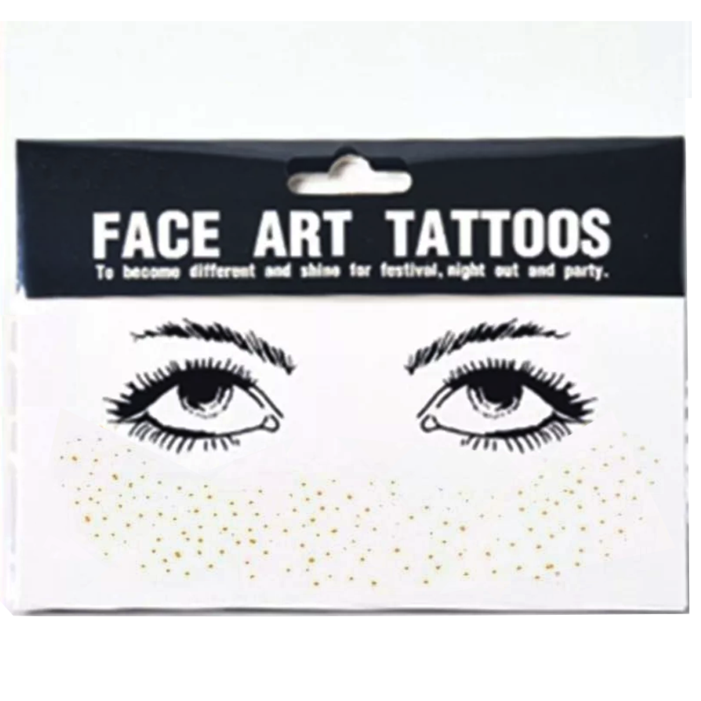 Gold Face Freckles Sticker