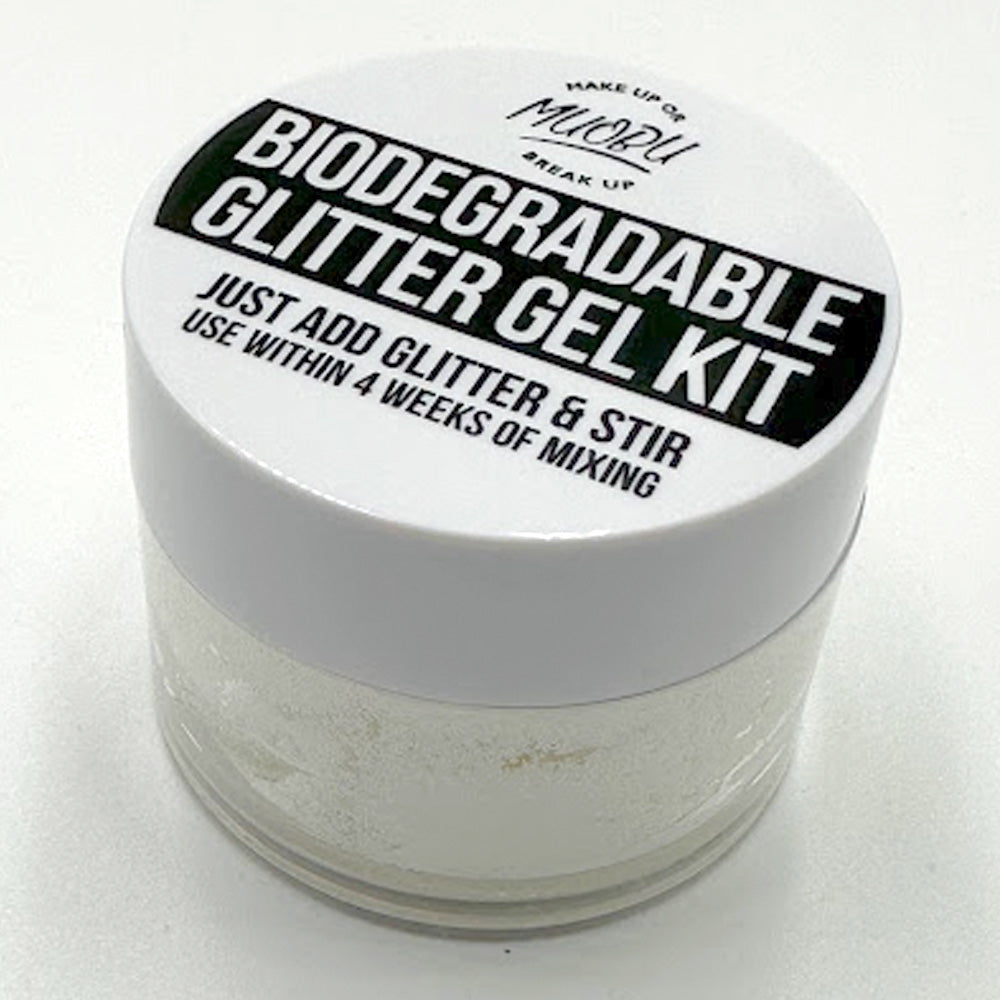 Biodegradable Glitter Gel - Metallic White (Fine Glitter)