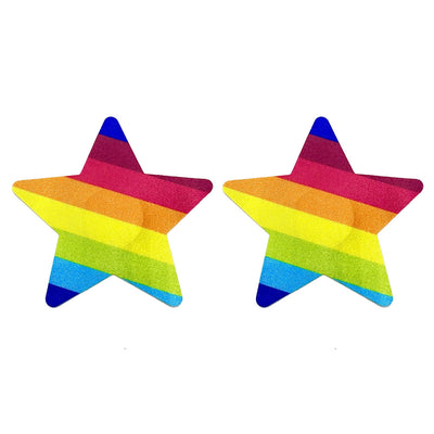 Nipple Pasties - Rainbow Stars