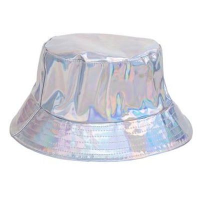 Silver Holographic Bucket Hat