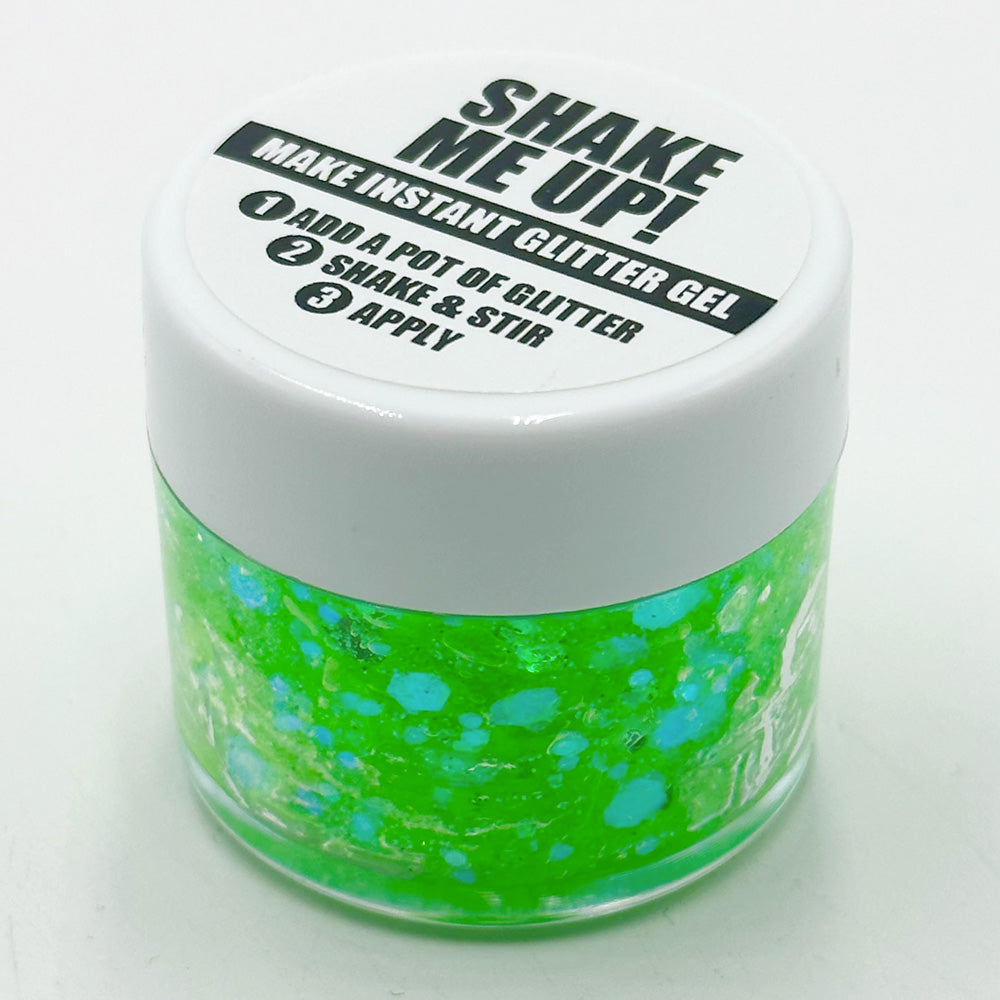 Biodegradable Glitter Gel - UV Green (Chunky Mix)