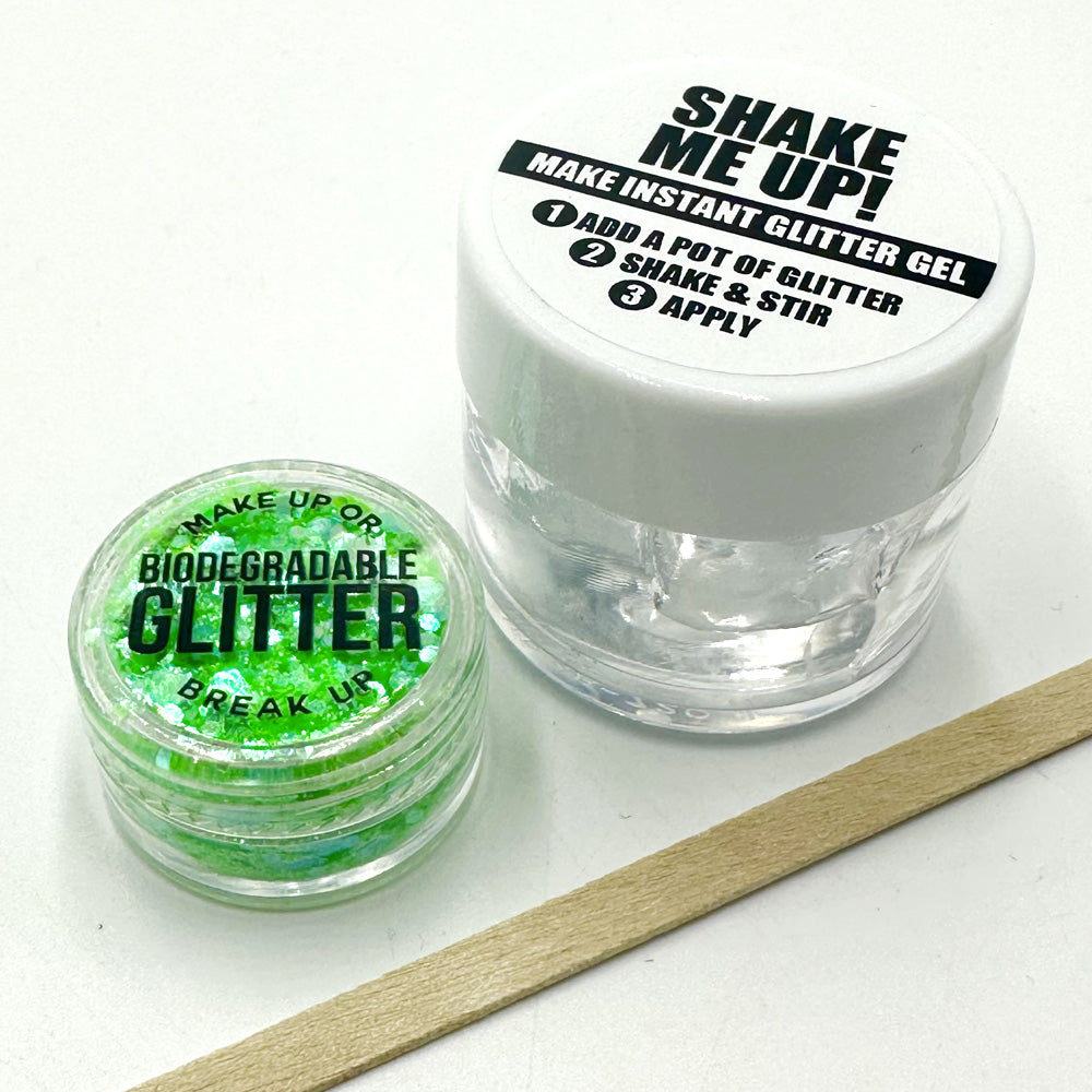 Biodegradable Glitter Gel - UV Green (Chunky Mix)