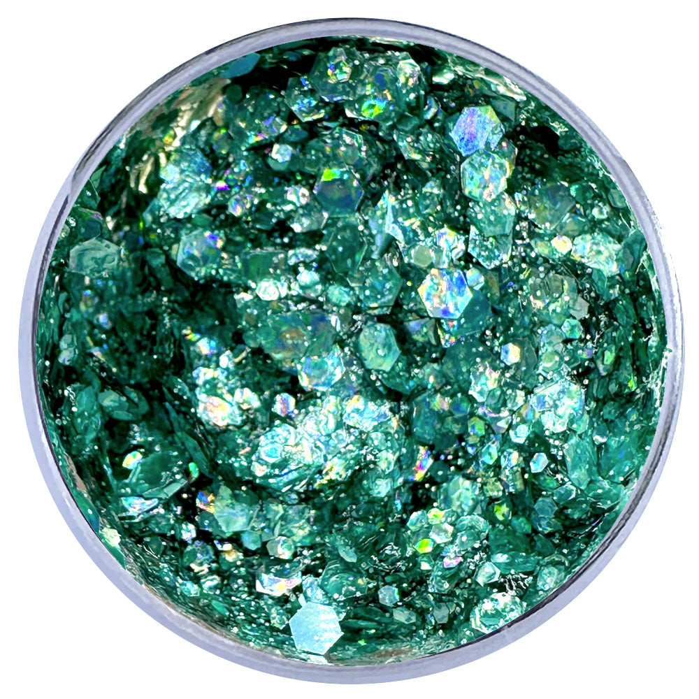 Hemway Biodegradable Glitter Eco Friendly - 100g/3.5oz Bio Cosmetic Safe Sparkle Vegan For Face Eyeshadow Body Hair Festival Makeup Craft - Super Chunky (1/8" 0.125" 3mm) - Black