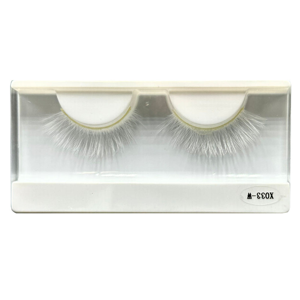 Festival False Lashes - Wispy White (White Box)