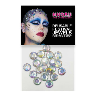 Pearl Diamantes - Iridescent Face & Body Gems 10mm