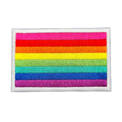 1978 Original Gay Pride Rainbow Flag Rectangular Embroidered Iron-On Festival Patch