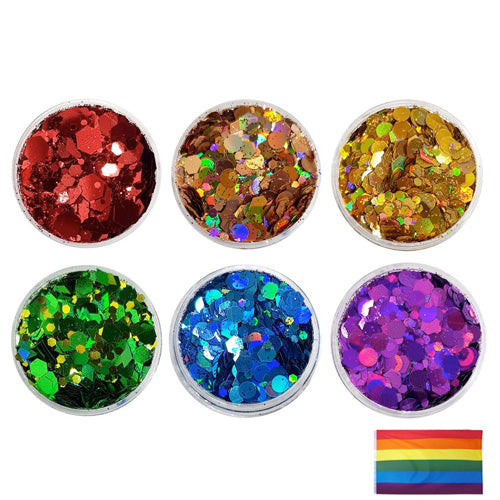 Copy of Gay Pride Rainbow - Festival Mixes Glitter Set (Save £3.00)