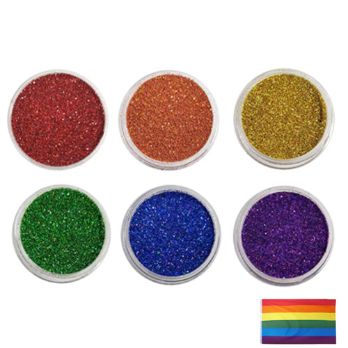 Gay Pride Rainbow - Holographic Glitter Set (Save £3.00)
