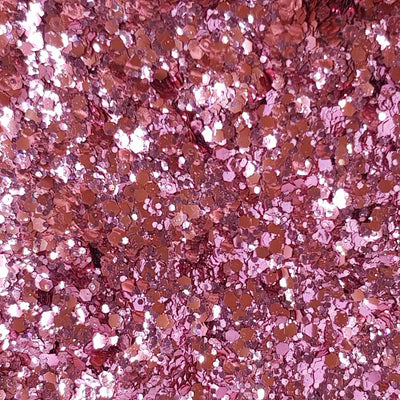 Biodegradable Pink Festival Glitter (Metallic Chunky Glitter Mix) - BioPixie