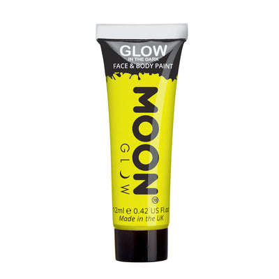 Moon Creations Glow In The Dark Face & Body Paint - Yellow