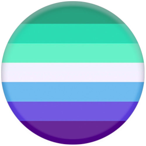 Gay Male / MLM (Men Loving Men) Flag Small Pin Badge