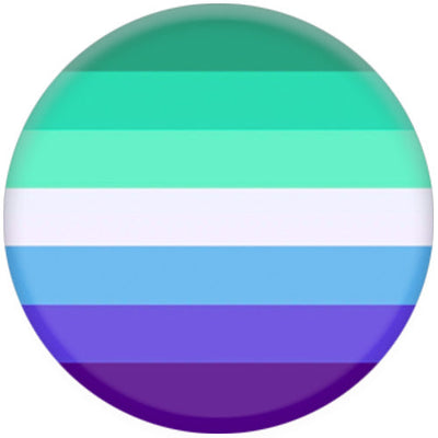 Gay Male / MLM (Men Loving Men) Flag Small Pin Badge