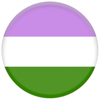 Genderqueer Flag Small Pin Badge