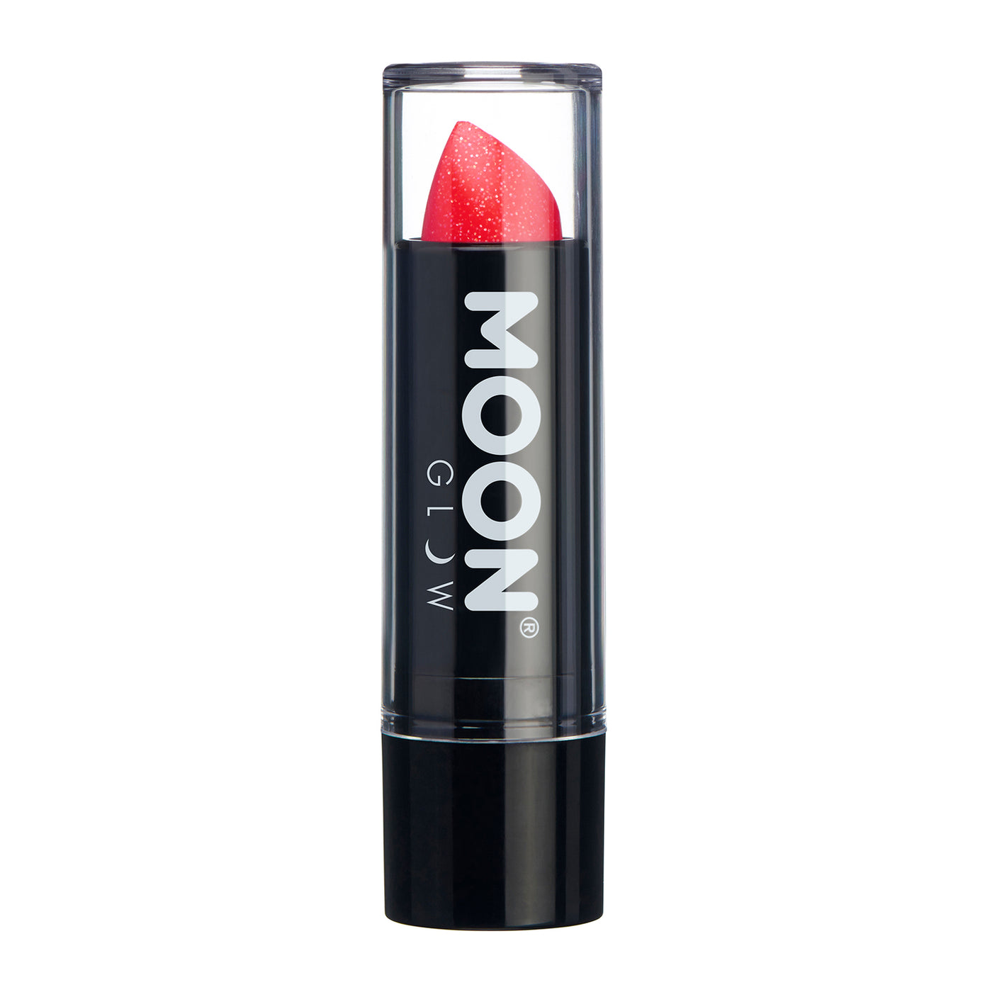 Moon Glow Neon UV Glitter Lipstick - Red