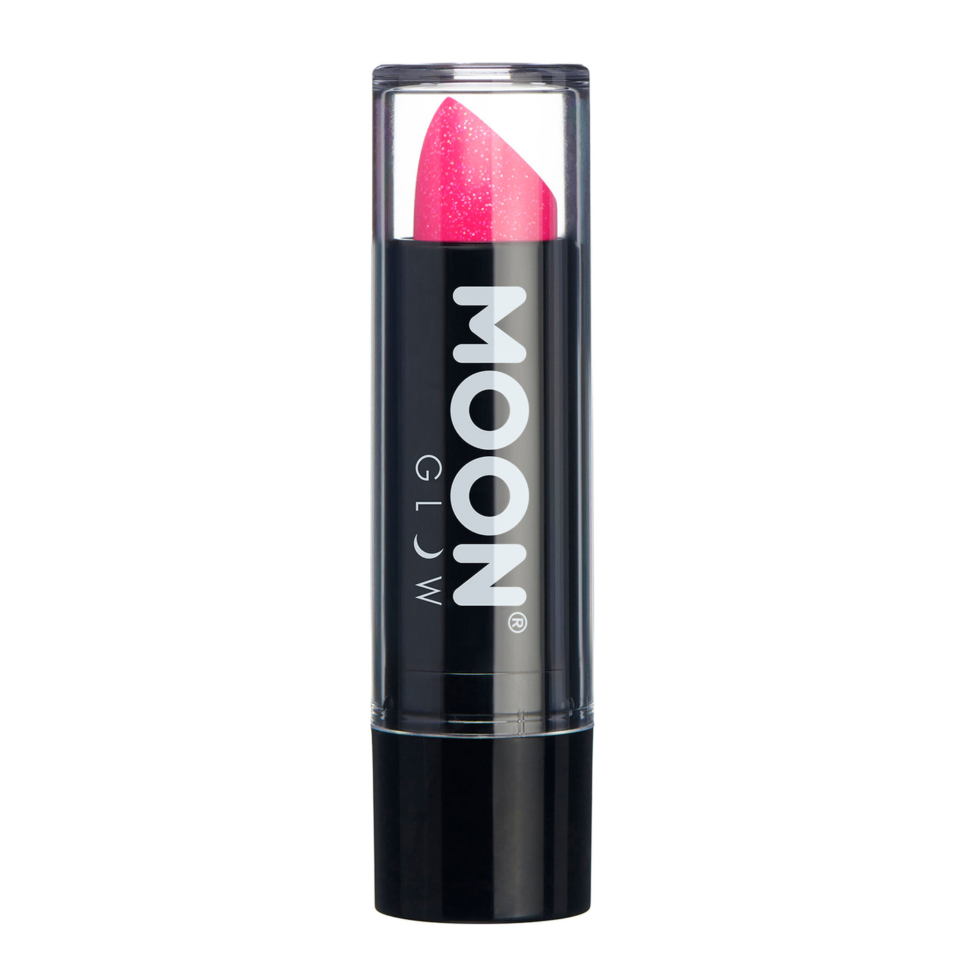 Moon Glow Neon UV Glitter Lipstick - Magenta