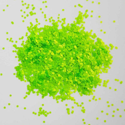 Green With Envy - Green UV Mini Hexagon Glitter