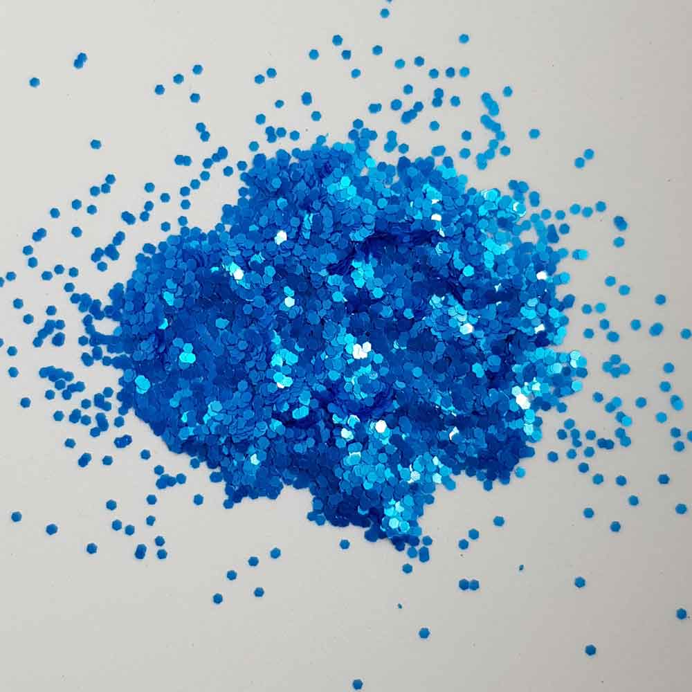Monday Blues - Blue UV Mini Hexagon Glitter