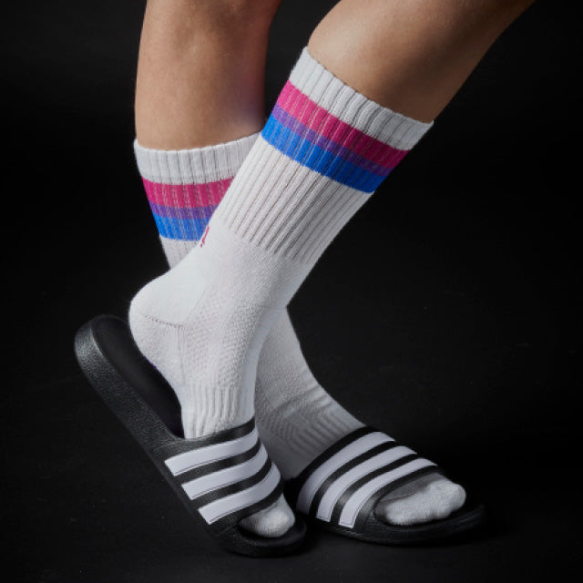 Athletic Fit Slider Socks - Bisexual Flag