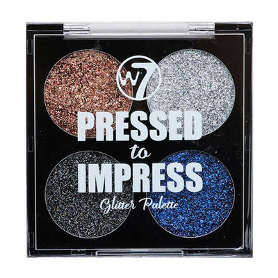 W7 Pressed To Impress Glitter Palette - Style Icon