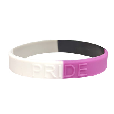 Asexual Pride Bisexual Silicone Wristband