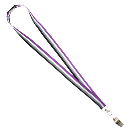Asexual Flag Lanyard And Whistle