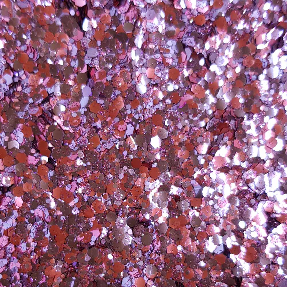 Biodegradable Pink & Lilac Festival Glitter (Metallic Chunky Glitter Mix) - BioBerry