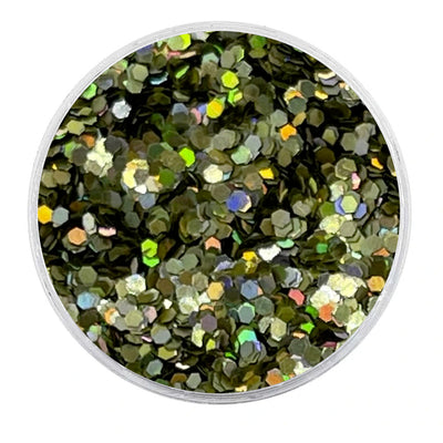 MUOBU Biodegradable Champagne Glitter - Mini Hexagon Holographic Glitter