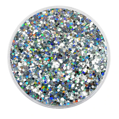 MUOBU Biodegradable Silver Glitter - Mini Hexagon Holographic Glitter