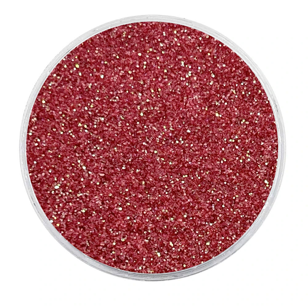 Biodegradable Iridescent Strawberry Red Glitter - Fine Glitter