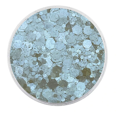 MUOBU Biodegradable Blue Mixed Opal Glitter - Iridescent Festival Mix