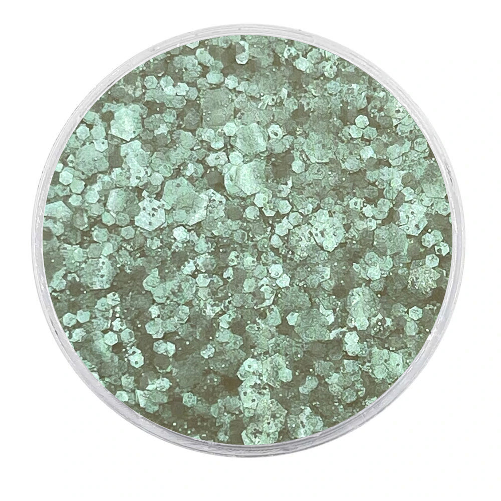MUOBU Biodegradable Green Mixed Opal Glitter - Iridescent Festival Mix