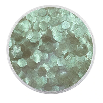 MUOBU Biodegradable Gren Opal Glitter - Large Hexagon Iridescent Glitter
