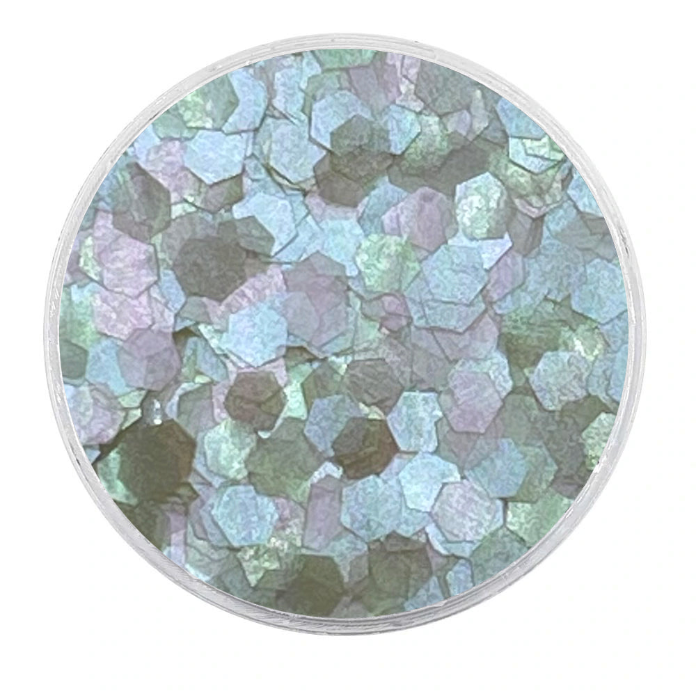 MUOBU Biodegradable Mixed Opal Glitter - Large Hexagon Iridescent Glitter