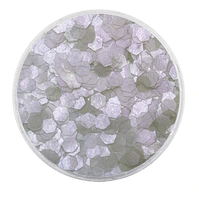 MUOBU Biodegradable Pink Opal Glitter - Large Hexagon Iridescent Glitter