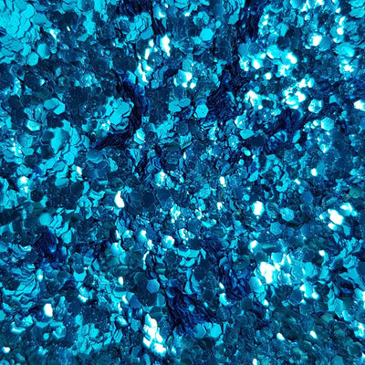 Biodegradable Sky Blue Festival Glitter (Metallic Chunky Glitter Mix) - BioSkies