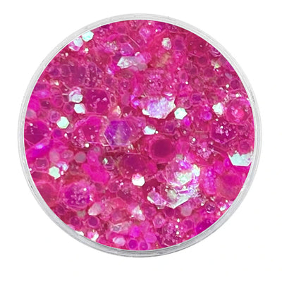 Biodegradable UV Iridescent Hot Pink Glitter - Festival Glitter Mix