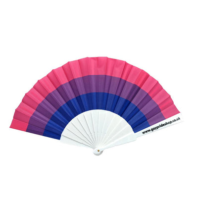 Bisexual Flag Hand Fan - Medium 23cm
