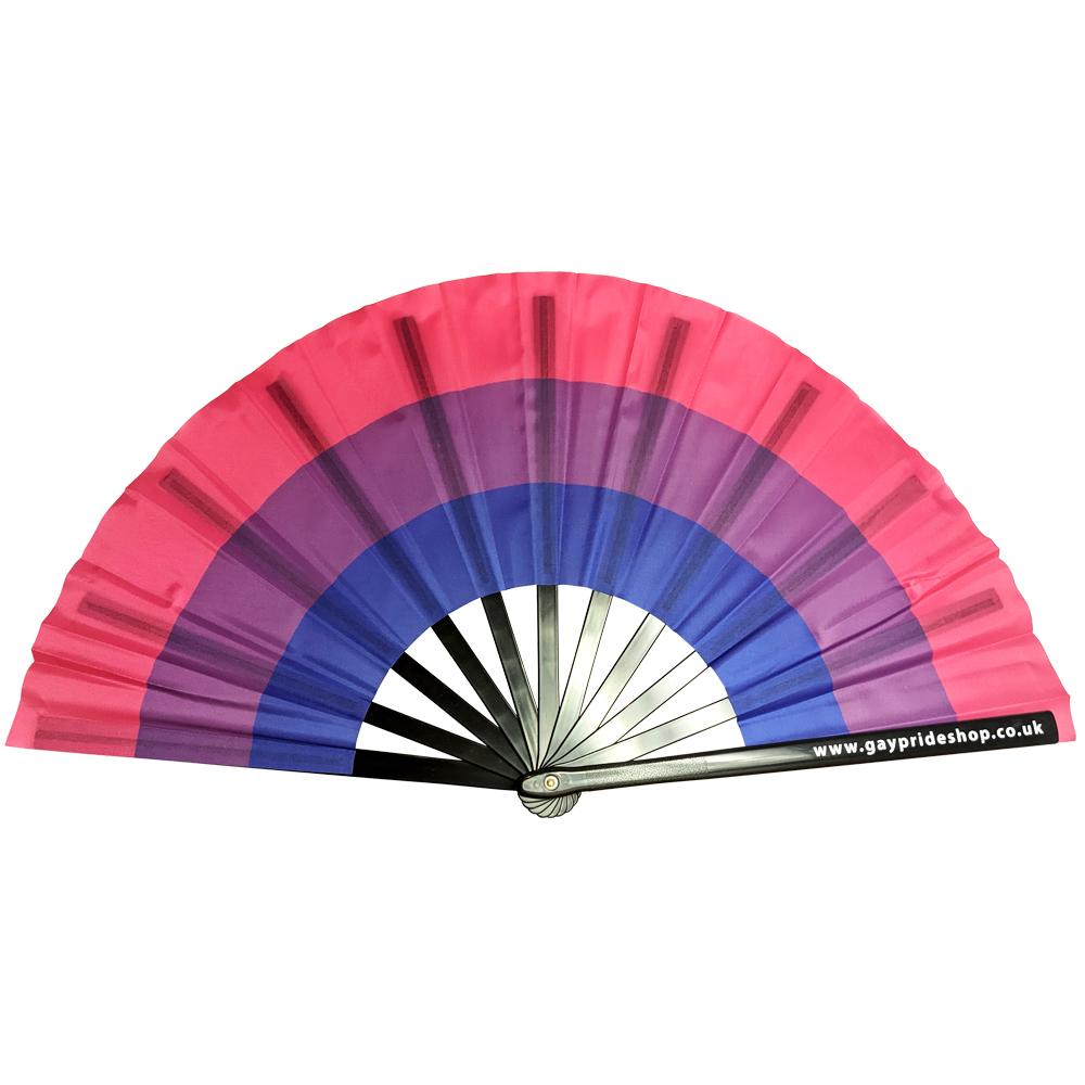 Bisexual Flag Cracking Fan - Large 33cm