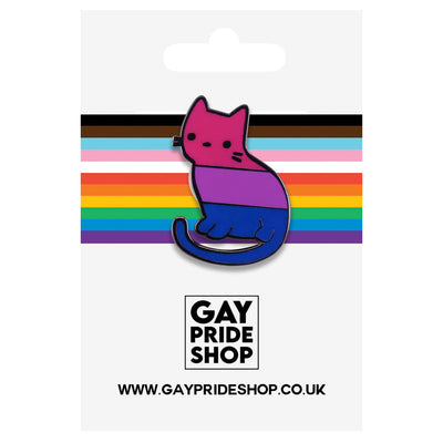 Bisexual Cat Enamel Pin
