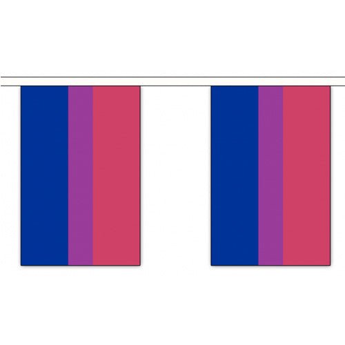 Bisexual Pride Flag Bunting (9m x 10 flags)