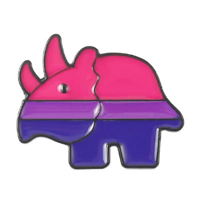 Bisexual Rhino (Bi-Rhi) Enamel Pin