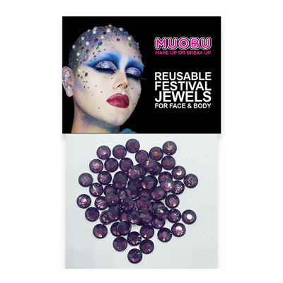 Burgundy Diamantes - Metallic Face & Body Gems 6mm