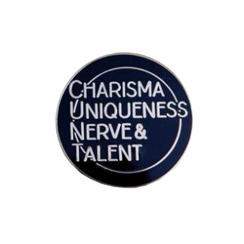 Charisma Uniqueness Nerve & Talent Enamel Festival Pin