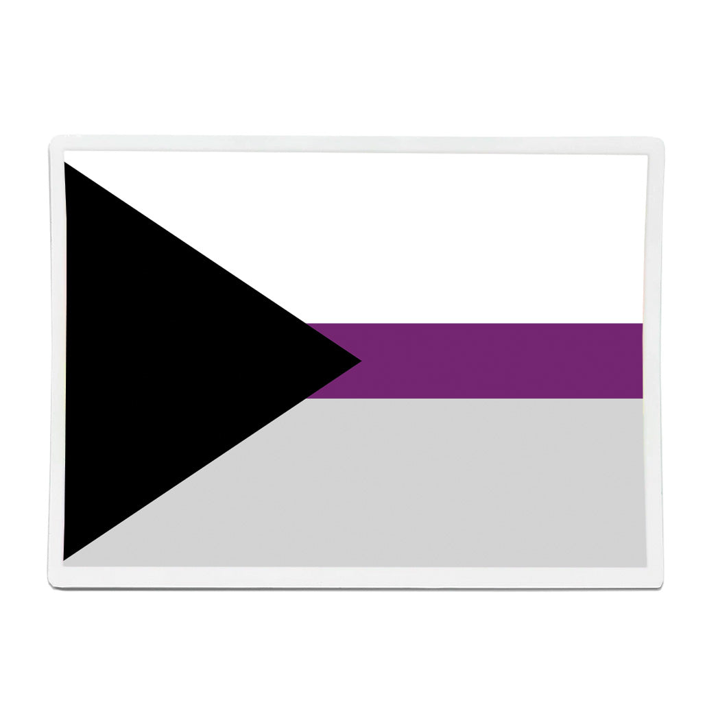 Demisexual Flag Rectangle Vinyl Waterproof Sticker