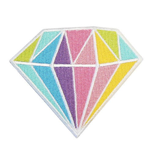 Diamond Embroidered Iron-On Patch