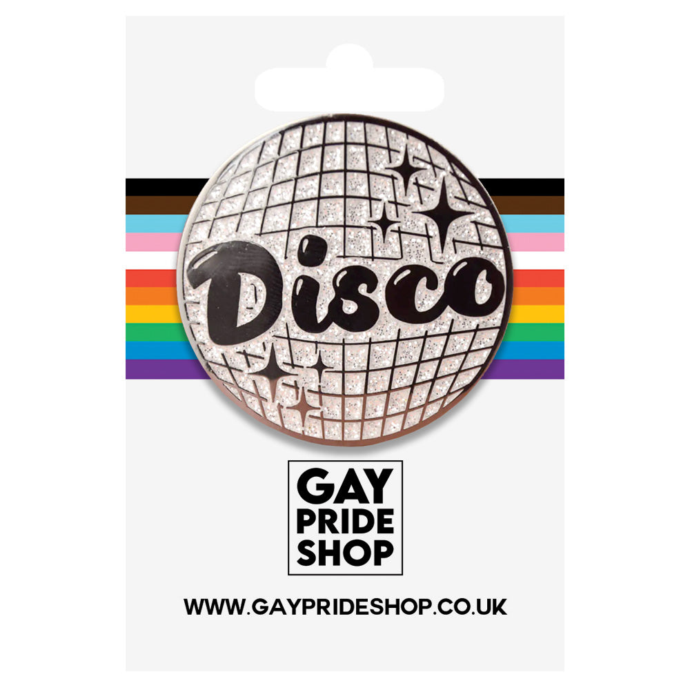 Disco Glitter Enamel Pin