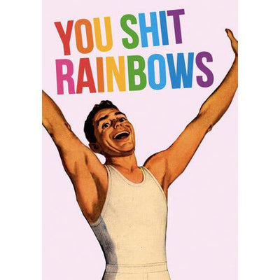 You Sh*t Rainbows Gay Fridge Magnet