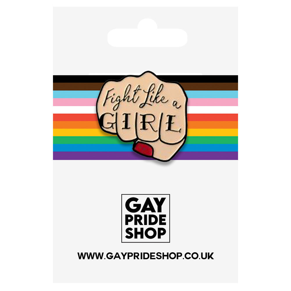 Fight Like A Girl Enamel Pin