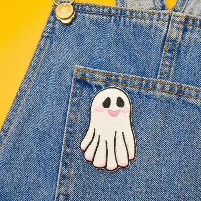 Cute Ghost Embroidered Iron-On Patch