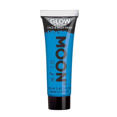 Moon Creations Glow In The Dark Face & Body Paint - Blue